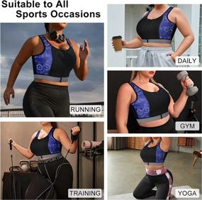 img 1 attached to Women'S High Impact Workout Sports Bra W/ Front-Zipper & Wirefree Support - CtriLady Fitness Top Vest