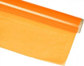 img 4 attached to 🎁 Hygloss 40 Inch x 100 Feet Roll Cellophane Wrap in Orange – Ideal for Crafts, Gifts, and Baskets