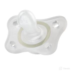 img 1 attached to 🍼 Chicco PhysioForma Silicone Mini Glow in The Dark Pacifier - Clear, Orthodontic Nipple, BPA-Free (2-6m, 2-Count)