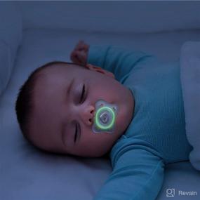 img 2 attached to 🍼 Chicco PhysioForma Silicone Mini Glow in The Dark Pacifier - Clear, Orthodontic Nipple, BPA-Free (2-6m, 2-Count)