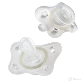 img 4 attached to 🍼 Chicco PhysioForma Silicone Mini Glow in The Dark Pacifier - Clear, Orthodontic Nipple, BPA-Free (2-6m, 2-Count)