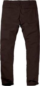 img 2 attached to Streamlined Style: Match Men'S Slim Tapered Stretchy Casual Pant