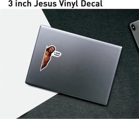 img 1 attached to 🤣 Hilarious REMOCH I Saw That, Jesus Vinyl Decal Car Stickers - 2 Pack (3 inch)