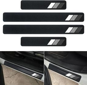 img 4 attached to MOCHENT Tricolor Door Sill Protectors For Toyota Tacoma 4Runner Tundra Rav4 Highlander Accessories
