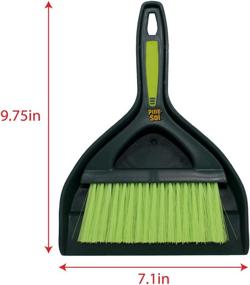 img 2 attached to 🌲 Pine-Sol Mini Dustpan and Brush Set: Compact Nesting Snap-On Design – Convenient Portable Cleaning Kit, Green