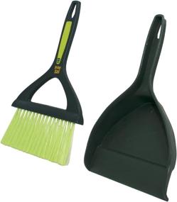 img 1 attached to 🌲 Pine-Sol Mini Dustpan and Brush Set: Compact Nesting Snap-On Design – Convenient Portable Cleaning Kit, Green