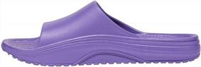 img 4 attached to Anywear Vibe Womens Slides, Slip-Resistant Recovery Mens & Womens Slide Sandals