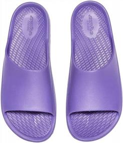 img 1 attached to Anywear Vibe Womens Slides, Slip-Resistant Recovery Mens & Womens Slide Sandals