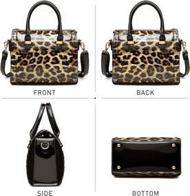 img 3 attached to Dasein Leather Satchel Handbag - Women's Shoulder Bag and Wallet, available at Satchels