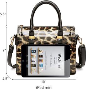 img 2 attached to Dasein Leather Satchel Handbag - Women's Shoulder Bag and Wallet, available at Satchels