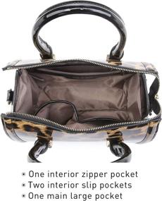 img 1 attached to Dasein Leather Satchel Handbag - Women's Shoulder Bag and Wallet, available at Satchels