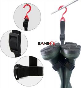 img 2 attached to Organize And Dry Your Fishing Gear With SAMSFX Wader Boot Hanger