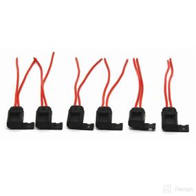 img 2 attached to High-Quality Weatherproof ATO/ATC Fuse Holder with Cover, 12 AWG, 30A, 6 Pack - Ideal for Automobiles and Boats