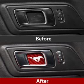 img 2 attached to Sticker Interior Mustang Decoration Accessories Car Care