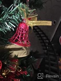 img 2 attached to Украсьте свою рождественскую елку 27-каратными синими и серебряными рождественскими шарами TWBB, набор украшений с коробкой и рождественским колокольчиком!