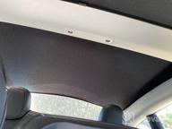 img 1 attached to Tesla Model 3 Sunshade Upgrade 2022 2021 - 4Pc Set Front & Rear Glass Roof Skylight Reflective Covers Foldable Double-Layered UV Protection Easy Installation review by Brandon Boones