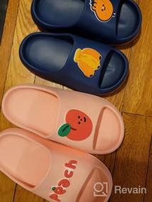 img 6 attached to 🍉 Children's Summer Slides Sandals: Shower Slippers for Beach, Pool, and Water Activities - Ideal for Girls, Boys, and Fruit-Lovers!