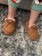 img 1 attached to 👶 Cozy and Protective Moccasin Slippers Toddler Loafers for Boys review by Jon Lesperance