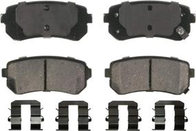 img 4 attached to Superior Stopping Power: Wagner 🚗 QuickStop ZD1398 Ceramic Disc Brake Pad Set