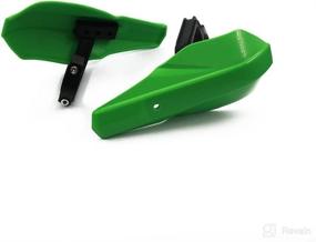 img 1 attached to 🏍️ Motorcycle Handguards: Universal PP Plastic Hand guards, 7/8 inch (22mm) & 1 1/8 inch (28mm) for Off-Road SX XCF Motocross Supermoto Racing Dirt Bike - GREEN