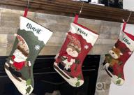 img 1 attached to 4-Pack 18" Christmas Stockings - Santa Snowman Reindeer Penguin Family Decor Set By Dreampark review by Josh Lewis