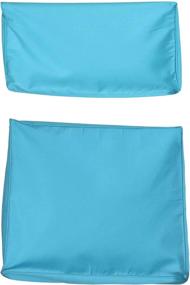img 4 attached to HTTH Outdoor Patio Furniture Sofa Cushion Slipcovers Washable Replacement Covers Only (Turquoise)