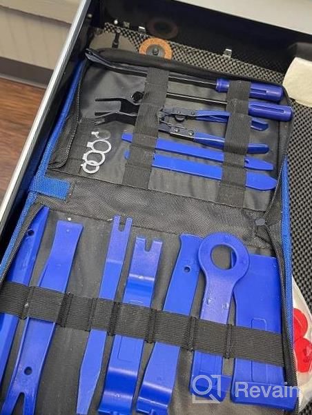 img 1 attached to 19Pcs Car Panel Door Audio Trim Removal Tool Kit With Fastener Remover Pry Tool Set And Storage Bag review by Chris Rigsby