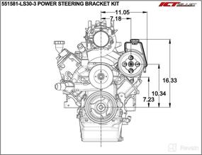 img 3 attached to ICT Billet Relocation Compatible 551581 LS30 3