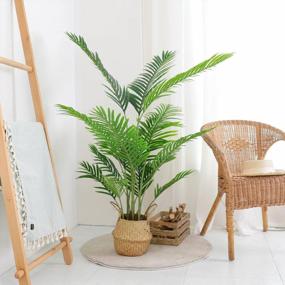 img 1 attached to Transform Your Space With Veryhome'S 5 Feet Artificial Palm Tree - Perfect For Indoor And Outdoor Decor!