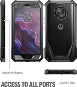 img 3 attached to Protect Your Moto X4 With Poetic Guardian Full-Body Hybrid Bumper Case