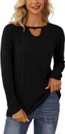 👚 temofon women's casual long sleeve tunics tops - s-2xl sizes, versatile long sleeve shirts for women логотип