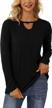 👚 temofon women's casual long sleeve tunics tops - s-2xl sizes, versatile long sleeve shirts for women logo