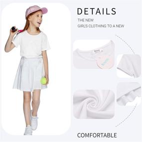 img 1 attached to Boyoo Sleeve Fashion Crewneck Rolled Girls' Clothing and Tops, Tees & Blouses