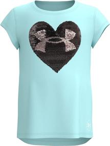 img 2 attached to Under Armour Sleeve Graphic Cerise Girls' Clothing at Active