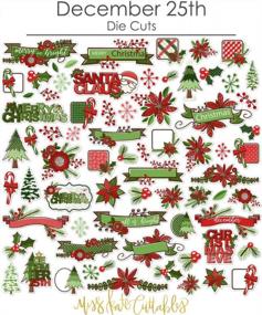 img 1 attached to Высечки из бумаги — 25 декабря — Рождество — Более 60 высечек из картона для вырезок — Автор: Miss Kate Cuttables