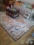 img 1 attached to 10' X 14' Multi-Colored Bohemian Area Rug With Vintage Distressed Finish By Rugshop review by Len Chandler