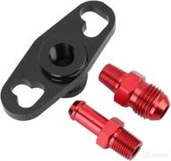 🔌 fuel line adapter for mitsubishi: qiilu fuel rail pressure regulator adapter (outlet) with 1/8 npt female, includes fittings and fuel pump rail adapter logo