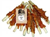 24-pack of chicken hide sticks - 144 sticks total for optimal pet chewing logo