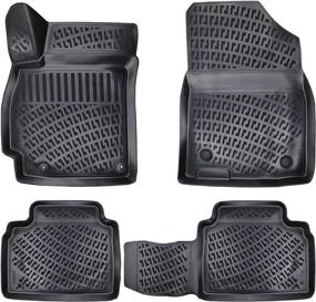 img 4 attached to 🔷 Croc Liner All-Weather Custom Fit Floor Mats for Hyundai Elantra (2021-2023) (Excludes Hybrid Model)