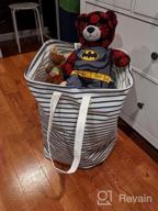 img 1 attached to Collapsible Laundry Hamper With Long Carry Handle And Waterproof Design - 72L Capacity For Clothes, Toys, And More - Includes Washing Bag review by Diztymewntu Sacra