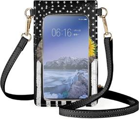 img 3 attached to Xhuibop Dachshund Touchscreen Crossbody Waterproof Women's Handbags & Wallets for Shoulder Bags