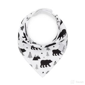 img 1 attached to 🐻 Ultimate Woodland Nursery Bundle: Organic Baby Bandana Drool Bibs with Bag - Baby Bear Bandana Bibs for Boy or Girl - XLarge Soft Spit Up Drooling and Teething Bib, Extra Absorbent, 8 Pack