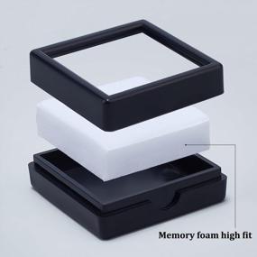 img 1 attached to Упорядочивайте и демонстрируйте свои драгоценные камни с помощью коробки-витрины BENECREAT'S 24PCS Black Gemstone