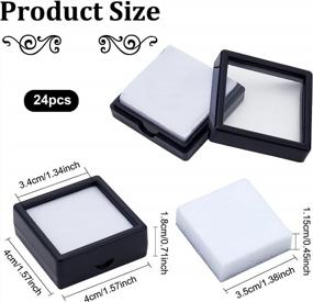 img 3 attached to Organize And Display Your Precious Gems With BENECREAT'S 24PCS Black Gemstone Display Box