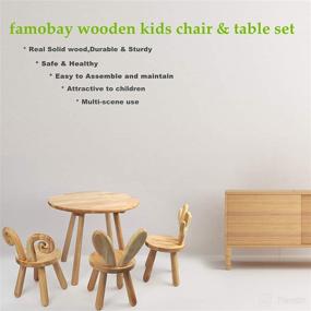 img 2 attached to Naturally Finished Hardwood Preschool Kindergarten Furniture -- Kids' Furniture