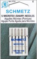 microtex sharp machine needles size pkg logo