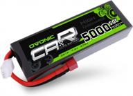 ovonic 7.4v lipo battery 5000mah 50c 2s lipo battery pack hardcase with deans t plug for rc car traxxas bigfoot arrma axial losi traxxas slash buggy and monster truck logo