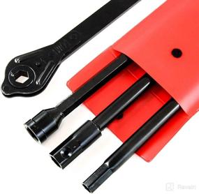 img 3 attached to 🔧 Red Hound Auto Lug Extension Ratchet Tire Tool Replacement Kit - Compatible with 1994-1998 Dodge Ram, includes Jack and Case