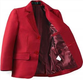 img 3 attached to Kids' Formal Blazer Jacket Coat By YuanLu - Ideal For Boys' Formal Suits
