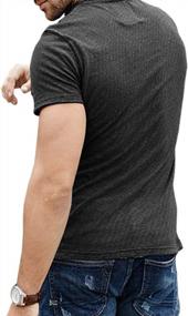 img 2 attached to Men'S Slim Fit Henley T-Shirt: Soft Cotton Casual Tee For Summer, Basic Top By Gtealife